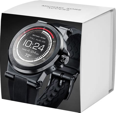 michael kors acess smartwatch mkt5011|Michael Kors Access Unisex Digital Dylan Black Silicone Strap .